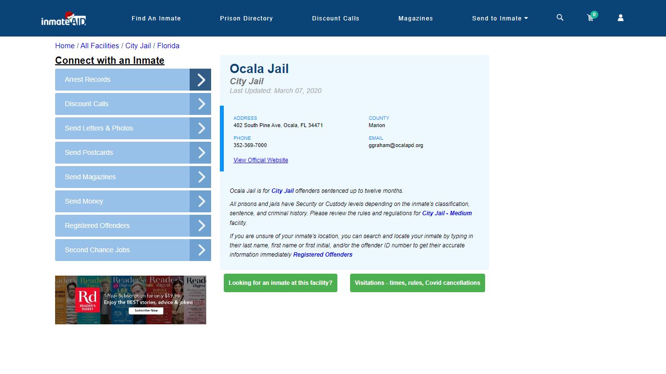 Ocala Jail | Inmate Locator